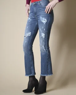 La Piscine Paris Jean évasé effet vieilli Jijil*Femme Jeans|Bas Femme