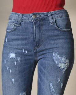 La Piscine Paris Jean évasé effet vieilli Jijil*Femme Jeans|Bas Femme