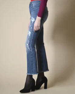 La Piscine Paris Jean évasé effet vieilli Jijil*Femme Jeans|Bas Femme