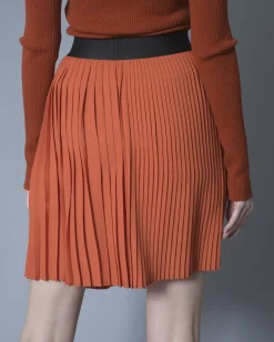 La Piscine Paris Jupe asymétrique en crêpe plissée Nude*Femme Jupes