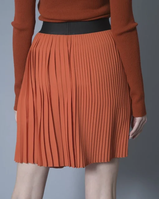La Piscine Paris Jupe asymétrique en crêpe plissée Nude*Femme Jupes
