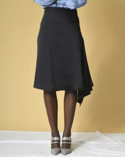 La Piscine Paris Jupe asymétrique en satin à drapé P.A.R.O.S.H*Femme Jupes