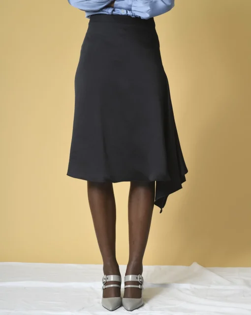 La Piscine Paris Jupe asymétrique en satin à drapé P.A.R.O.S.H*Femme Jupes