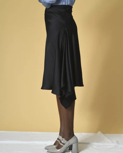 La Piscine Paris Jupe asymétrique en satin à drapé P.A.R.O.S.H*Femme Jupes
