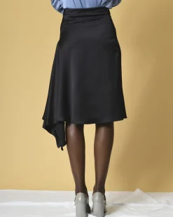 La Piscine Paris Jupe asymétrique en satin à drapé P.A.R.O.S.H*Femme Jupes