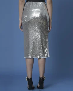 La Piscine Paris Jupe bicolore à sequins Nude*Femme Jupes|Bas Femme