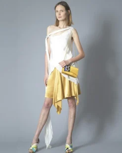 La Piscine Paris Jupe en satin de soie et ornement John Galliano*Femme Jupes