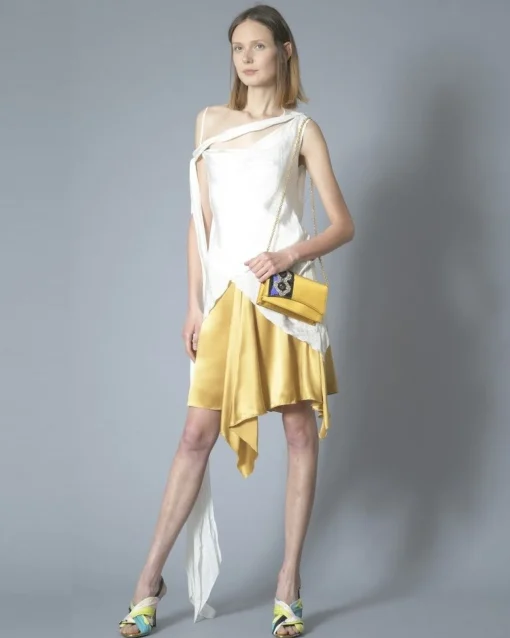 La Piscine Paris Jupe en satin de soie et ornement John Galliano*Femme Jupes