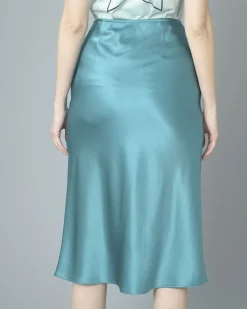 La Piscine Paris Jupe midi en satin Pinko*Femme Jupes