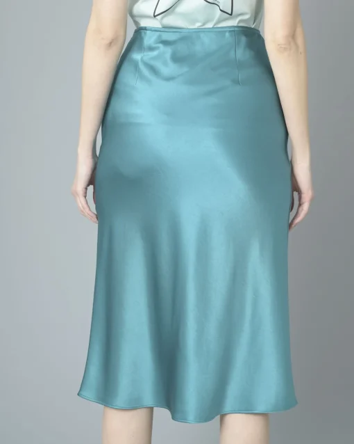 La Piscine Paris Jupe midi en satin Pinko*Femme Jupes