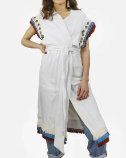 La Piscine Paris Kimono à broderies ethniques Jijil*Femme Blousons & Vestes