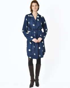 La Piscine Paris Kimono marine à points blancs My T*Femme Robes