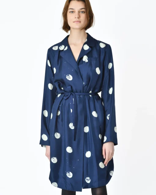 La Piscine Paris Kimono marine à points blancs My T*Femme Robes