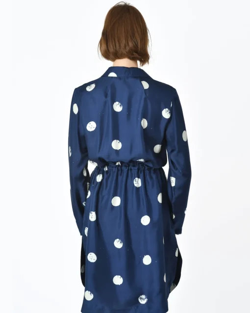 La Piscine Paris Kimono marine à points blancs My T*Femme Robes