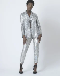 La Piscine Paris Legging stretch à sequins P.A.R.O.S.H*Femme Pantalons|Bas Femme