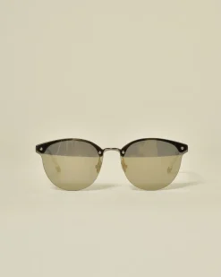La Piscine Paris Lunettes de soleil rondes à effet miroir Carven*Homme Lunettes