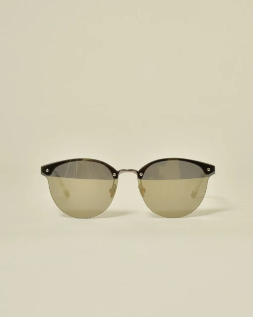 La Piscine Paris Lunettes de soleil rondes à effet miroir Carven*Homme Lunettes