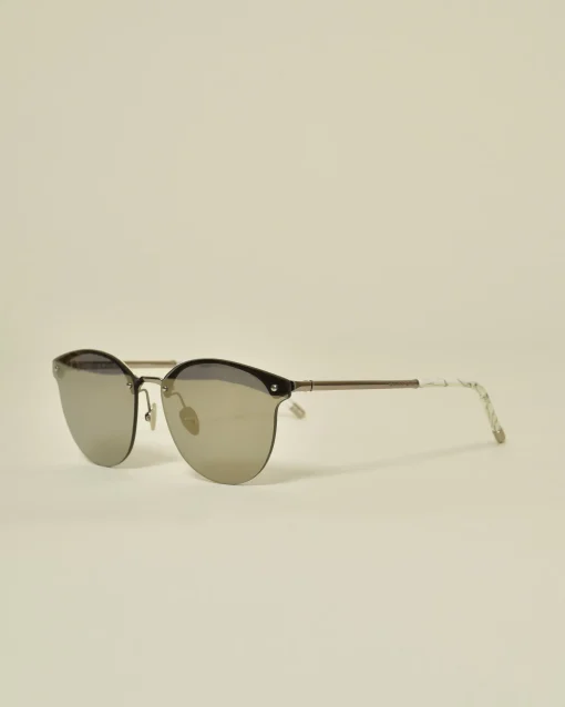 La Piscine Paris Lunettes de soleil rondes à effet miroir Carven*Homme Lunettes