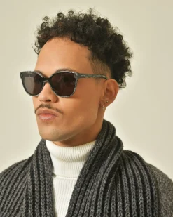 La Piscine Paris Lunettes de soleil wayfarer à imprimé marbré Carven*Homme Lunettes