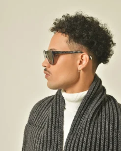 La Piscine Paris Lunettes de soleil wayfarer à imprimé marbré Carven*Homme Lunettes