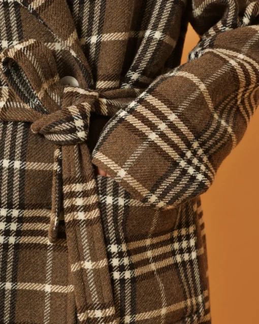 La Piscine Paris Manteau à carreaux en laine mélangée Chloé Stora*Femme Manteaux