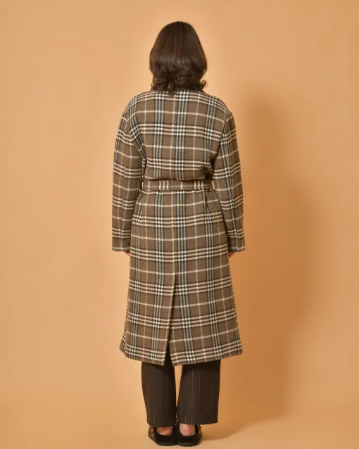 La Piscine Paris Manteau à carreaux en laine mélangée Chloé Stora*Femme Manteaux