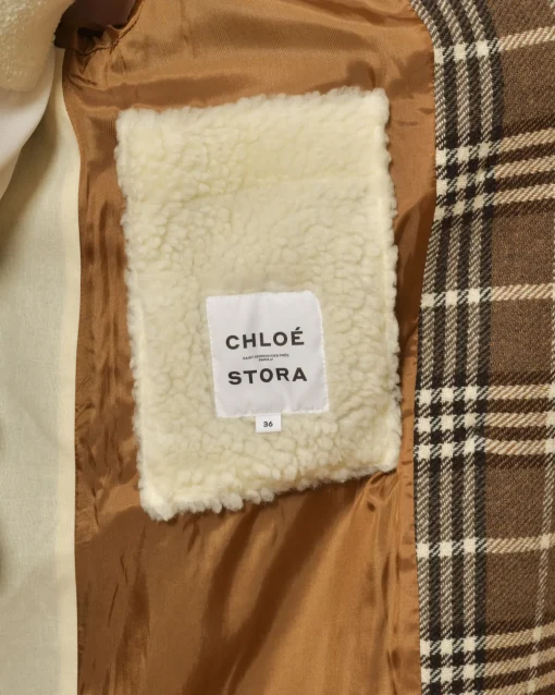 La Piscine Paris Manteau à carreaux en laine mélangée Chloé Stora*Femme Manteaux
