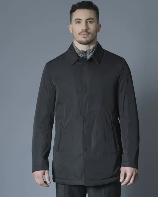 La Piscine Paris Manteau à col matelassé amovible Nino Danieli*Homme Manteaux