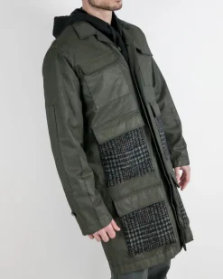 La Piscine Paris Manteau à poches en tweed Luca Roda*Homme Manteaux