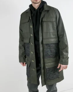 La Piscine Paris Manteau à poches en tweed Luca Roda*Homme Manteaux