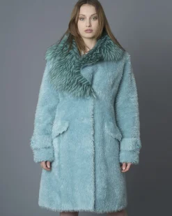 La Piscine Paris Manteau canard en fourrure synthétique Elisabetta Franchi*Femme Manteaux