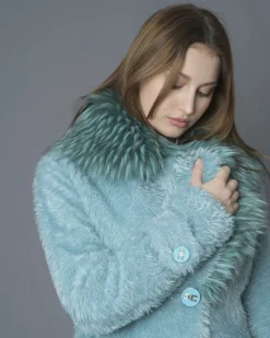 La Piscine Paris Manteau canard en fourrure synthétique Elisabetta Franchi*Femme Manteaux