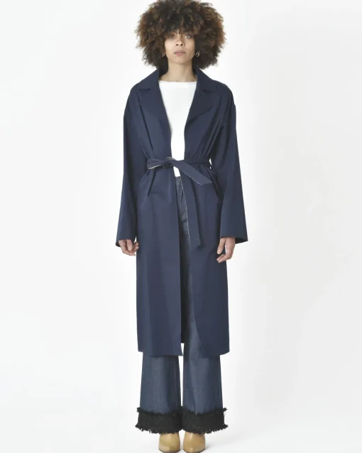La Piscine Paris Manteau marine Borbonese*Femme Manteaux