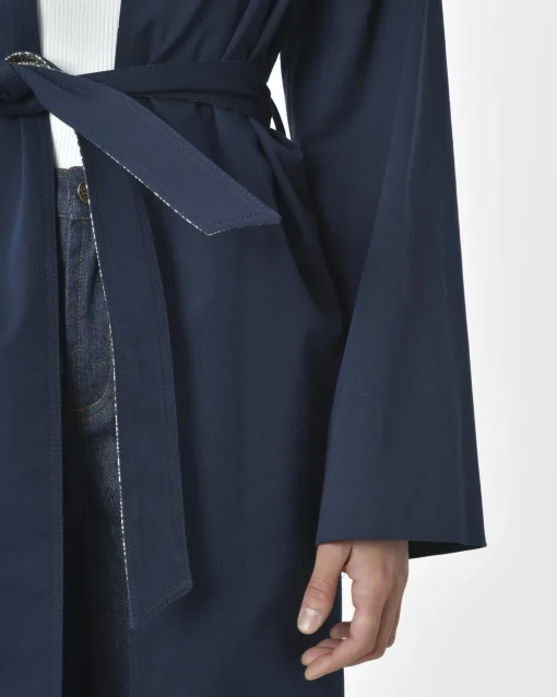 La Piscine Paris Manteau marine Borbonese*Femme Manteaux