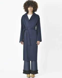La Piscine Paris Manteau marine Borbonese*Femme Manteaux