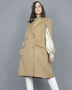 La Piscine Paris Manteau cape en laine Eleventy*Femme Manteaux