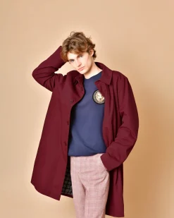 La Piscine Paris Manteau coupe droite à ceinture Oberon*Homme Manteaux