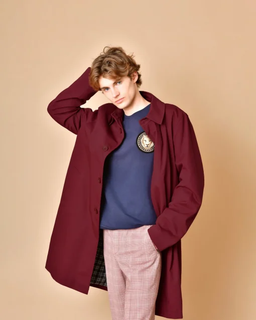 La Piscine Paris Manteau coupe droite à ceinture Oberon*Homme Manteaux