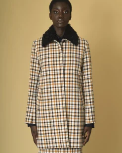 La Piscine Paris Manteau en coton à carreaux McQ Alexander McQueen*Femme Manteaux