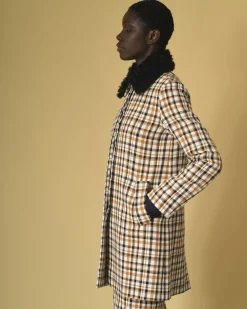 La Piscine Paris Manteau en coton à carreaux McQ Alexander McQueen*Femme Manteaux