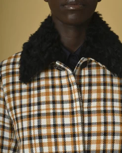 La Piscine Paris Manteau en coton à carreaux McQ Alexander McQueen*Femme Manteaux