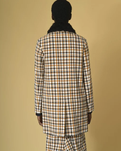 La Piscine Paris Manteau en coton à carreaux McQ Alexander McQueen*Femme Manteaux
