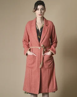 La Piscine Paris Manteau en coton à motifs chevron Diega*Femme Manteaux