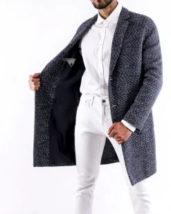 La Piscine Paris Manteau en coton à motifs blanc Ly Adams*Homme Manteaux