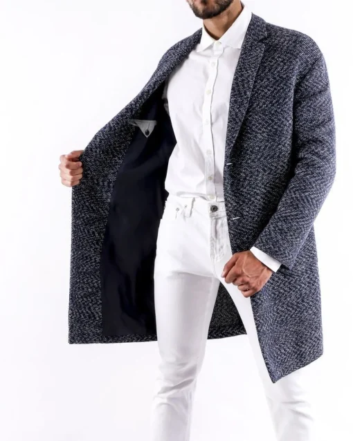La Piscine Paris Manteau en coton à motifs blanc Ly Adams*Homme Manteaux