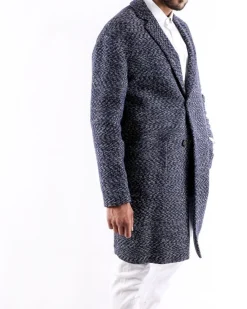La Piscine Paris Manteau en coton à motifs blanc Ly Adams*Homme Manteaux
