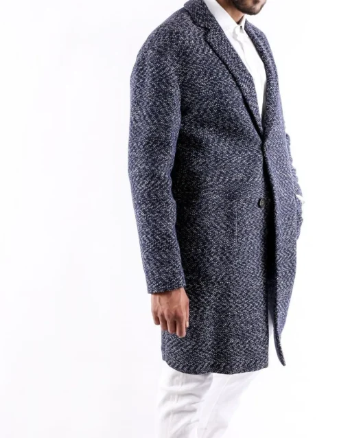 La Piscine Paris Manteau en coton à motifs blanc Ly Adams*Homme Manteaux