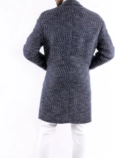La Piscine Paris Manteau en coton à motifs blanc Ly Adams*Homme Manteaux