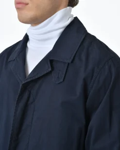 La Piscine Paris Manteau en coton navy Breuer*Homme Manteaux