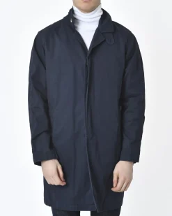 La Piscine Paris Manteau en coton navy Breuer*Homme Manteaux